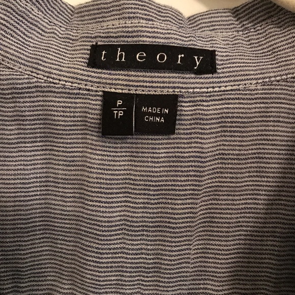 Theory button up tank top - Picture 2 of 3